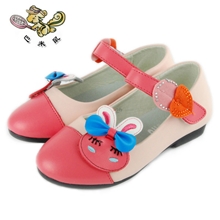 中国好童鞋2013t秋款可爱韩板皮革拼接公主单鞋童鞋