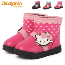 2013新款迪卡莱恩童鞋批发可爱卡通女童保暖棉鞋0570025