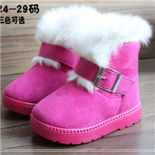 2013冬季新款儿童雪地靴男女童加厚加绒保暖棉鞋防滑小童短靴