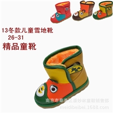 13冬款儿童雪地靴品牌精品童靴男女童卡通保暖靴雪地靴防水棉靴