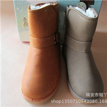 童鞋批发迷丽娅姆时尚潮流经典纯色男款保暖棉鞋休闲雪地靴802