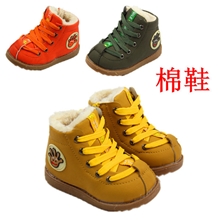 冬季新款小童鞋男童女童宝宝棉鞋儿童侧拉链雪地鞋加厚保暖鞋