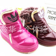 13冬季大棉童鞋童鞋三叶草棉鞋韩版淘宝热销潮流男女童鞋批发