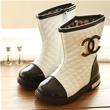 混批代发2013冬季新款童鞋韩版儿童靴子中筒靴小香款女童公主棉靴