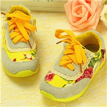 童鞋批发韩国版女童碎花公主运动单鞋儿童运动鞋女（21-30）8861
