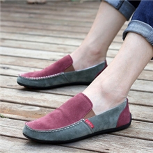 厂家批发春季新款男士时尚潮流低帮男鞋子透气磨砂单鞋韩版豆豆鞋