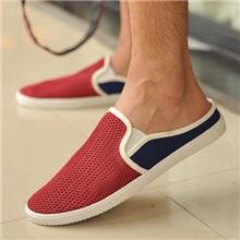 男士时尚镂空透气鞋韩版潮流休闲半拖鞋板鞋懒人套脚鞋男板鞋