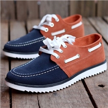 热销春夏时尚男士系带豆豆鞋潮男拼色低帮鞋磨砂鞋板鞋男鞋批发