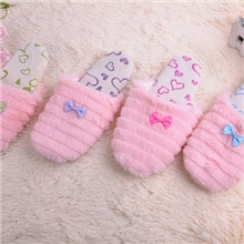 2013新款韩版可爱居家珊瑚绒地板拖鞋卡通棉拖鞋批发