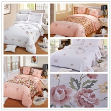 【厂家直销】纯棉床上用品绣花四件套批发性价比高独一无二