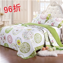 1【出口精品清仓】纯棉密绗空调被子枕套三件套脱脂水洗针刺棉