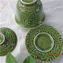 10头绿釉活瓷050