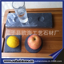 【板岩餐盘】2013年欧海石材推出创新天然素雅板岩圆形餐垫