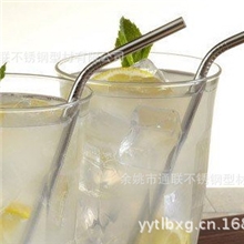 304材质高亮度环保6MM弯式不锈钢吸管（专利产品）