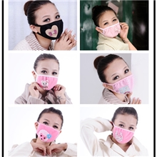 【伙拼组货款】红蓝格韩版儿童成人口罩时尚秋冬保暖防尘批发包邮