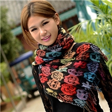 2013秋冬季新款韩国外贸流苏羊毛针织羊绒女式围巾批发厂家直销