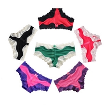 维多利亚的秘密VS内裤批发pink性感透明蕾丝女士网纱内裤