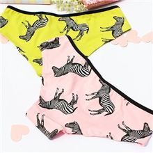 维多利亚的秘密PINK系列欧美纯棉少女式内裤全棉三角裤斑马