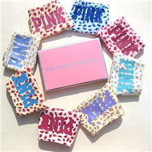 欧美PINK外贸原单正品女士烫钻印花纯棉女式内裤三角裤加工批发