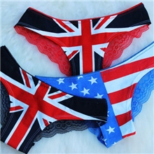新爆款维多利亚的秘密2013PINK性感国旗蕾丝可爱女士内裤女