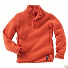 批发外贸童装男童全棉高领纯棉毛衣大童毛衣厂家批发G*AP儿童毛衣