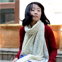 围巾秋冬原单棉质文艺森女系冬款围巾小碎花2米超长围巾批发