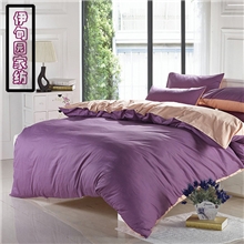 家纺四件套批发素色双拼单人床双人床四件套厂家直销