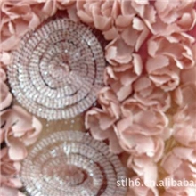 【精品推荐】供应时尚高档花边珠片绣水溶花边特种绣三合一