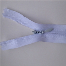 大量供应3#尼龙布边彩色隐形拉链水滴拉头高品质小被子专用