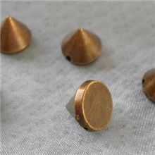 12MM柳钉铆钉手机美容DIY配件子弹头配件塑料手缝穿线圆锥尖铆钉