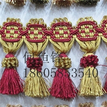 窗帘帘头草莓花边装饰辅料环形草莓花边窗帘花边厂直销