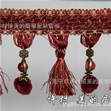 窗帘花边窗帘吊球窗帘流苏窗帘辅料B04