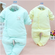 宝宝套装新生儿绑带棉衣套装婴幼儿套装婴儿服棉衣小哈王6018