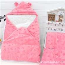 新生儿抱袋婴儿多功能包被抱被批发小哈王超柔双层宝宝睡袋8018