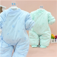 新生儿连体衣2013宝宝哈衣秋冬夹棉连体衣绑带连体衣小哈王6098