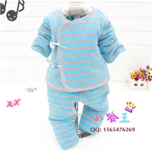 婴儿服新生儿绑带棉衣套装婴幼儿套装宝宝棉衣套小哈王棉服6088