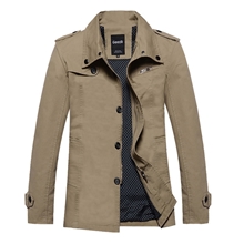 石狮厂家2013秋冬热卖男外套中长款纯棉水洗男士夹克品牌男装