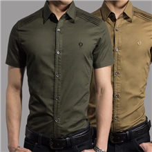 2012秋季新款男士短袖衬衫男短袖衬衣休闲韩版修身男装短袖衬衫