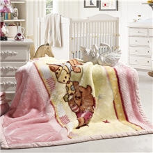 拉舍尔毛毯厂家批发秋冬儿童卡通爽肤毛毯加厚拉舍尔童毯热卖中