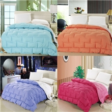 冬宁家纺多规格8斤鸭绒单双人纯色冬被羽绒被子被芯厂家批发