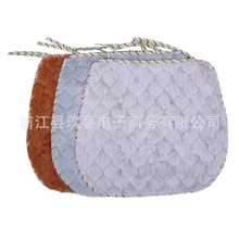 外贸韩版毛绒椅子垫坐垫餐椅垫欧式可爱防滑绗缝布艺椅垫批发