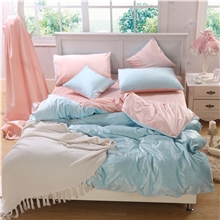 【荐】厂家批发超柔保暖短毛绒天鹅绒四件套素色双拼高档床品