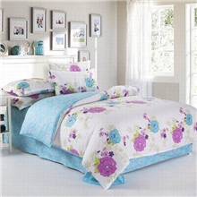 【直销店】全棉128*68多规格四件套被套床单微笑家纺厂家批发