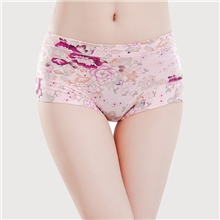 内裤批发竹纤维平角中腰女士内裤一件代发平角内裤批发1004