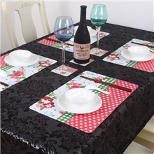 防水印花环保PP塑料餐垫5个颜色买一包送杯垫支持小额混批