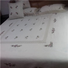 厂家批发全棉四件套床上用品纯棉凤巢手工绣花三件套五件套