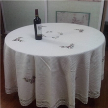 外贸家居鲁绣手工绣花台布绣花桌布批发现货