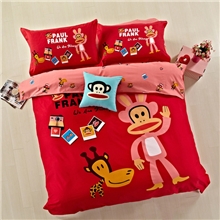 全棉加厚磨毛四件套纯棉时尚卡通四件套床上用品批发一件代发