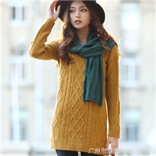 大量批发库存服装小本创业全球大众中长款保暖女式毛衣送录音