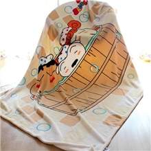 儿童罗莱珊瑚绒毛毯厂家毯类KQ017G超柔绒毛毯外贸卡通毛毯